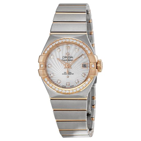 omega seamaster mother of pearl|omega watches constellation ladies.